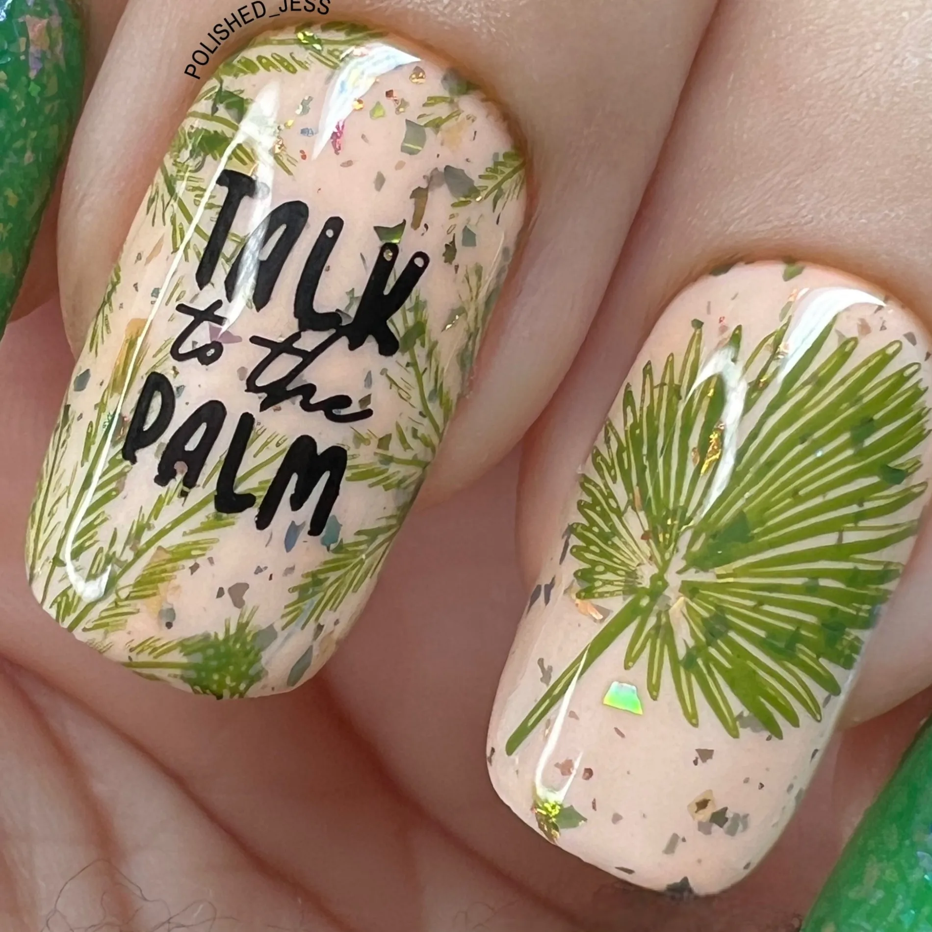 Shake Your Palm Fronds (M387) - Nail Stamping Plate