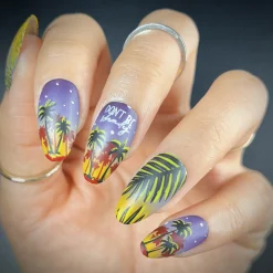 Shake Your Palm Fronds (M387) - Nail Stamping Plate