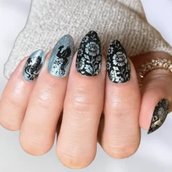 Shell Inlay French (M689) - Nail Stamping Plate