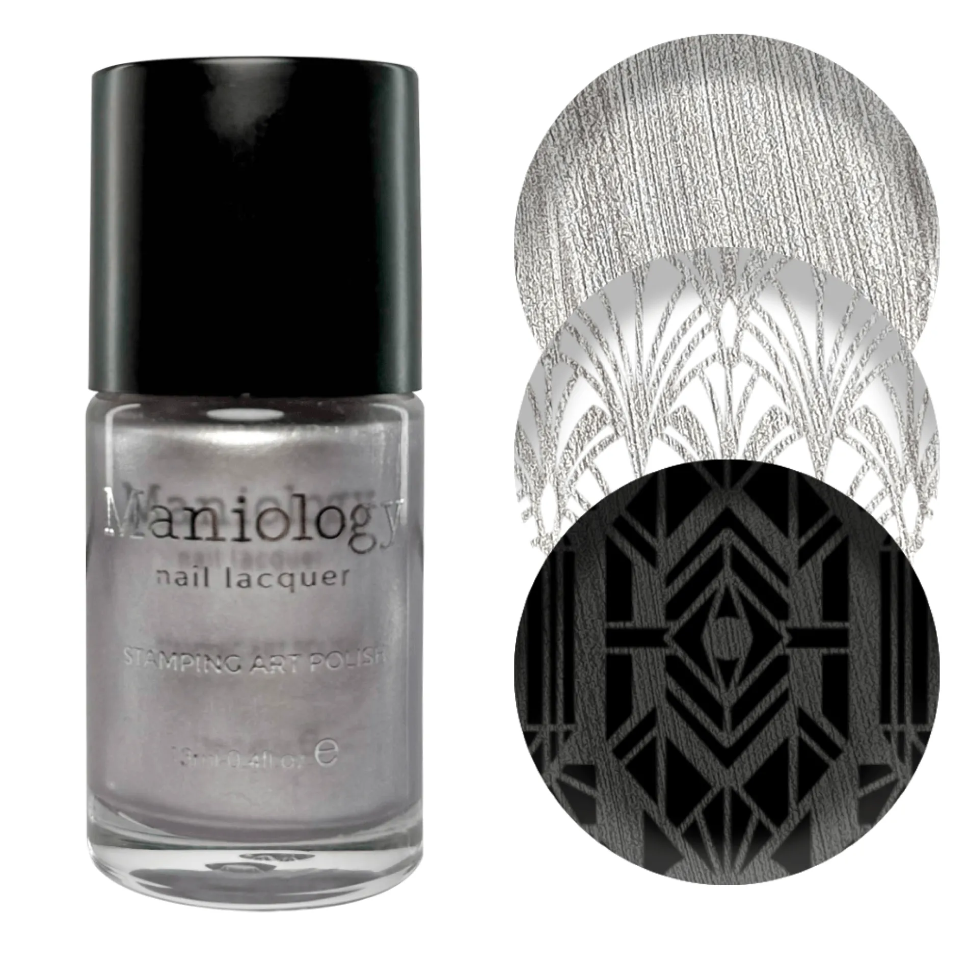 Silver Screen (B541) - Sheer Metallic Silver Stamping Polish