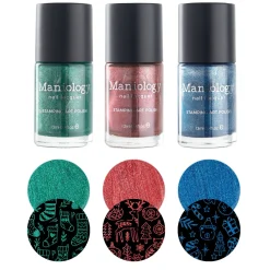 Sleigh Day: 3-Piece Metallic Stamping Polish Set