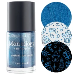 Sleigh Day: Twinkle Toes (B497) - Blue Metallic Stamping Polish