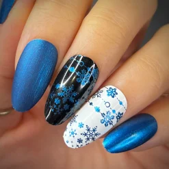 Sleigh Day: Twinkle Toes (B497) - Blue Metallic Stamping Polish