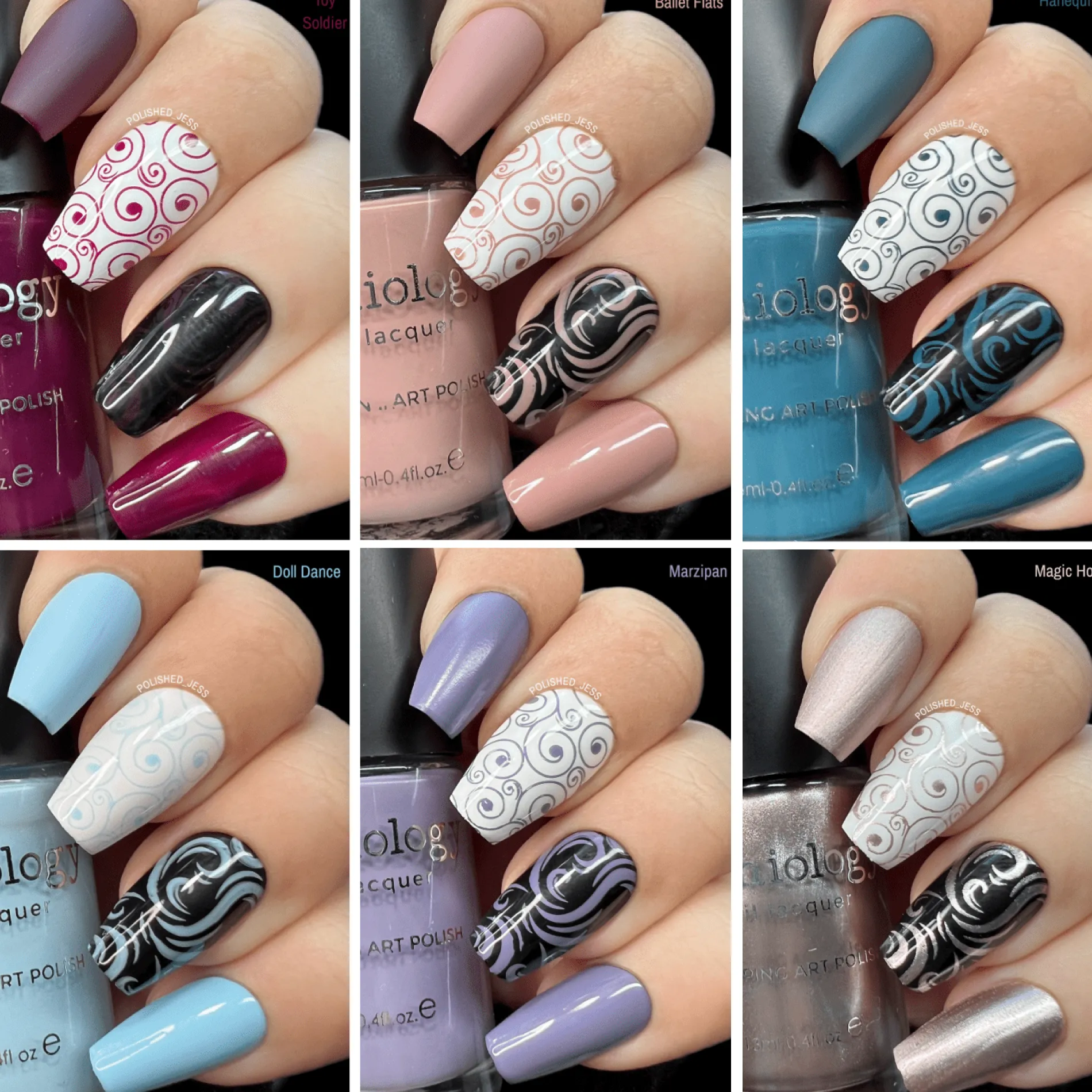 Snowflake Waltz Collection: Doll Dance (B226) - Light Blue Cream Stamping Polish