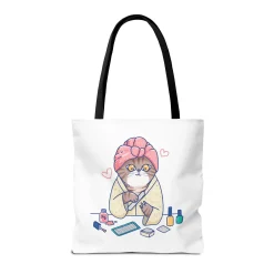 Spa Kitty Tote Bag