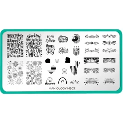 Star Spangled (M503) - Nail Stamping Plate