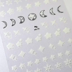 Star Struck (MS-112) - Glow In The Dark Nail Art Sticker
