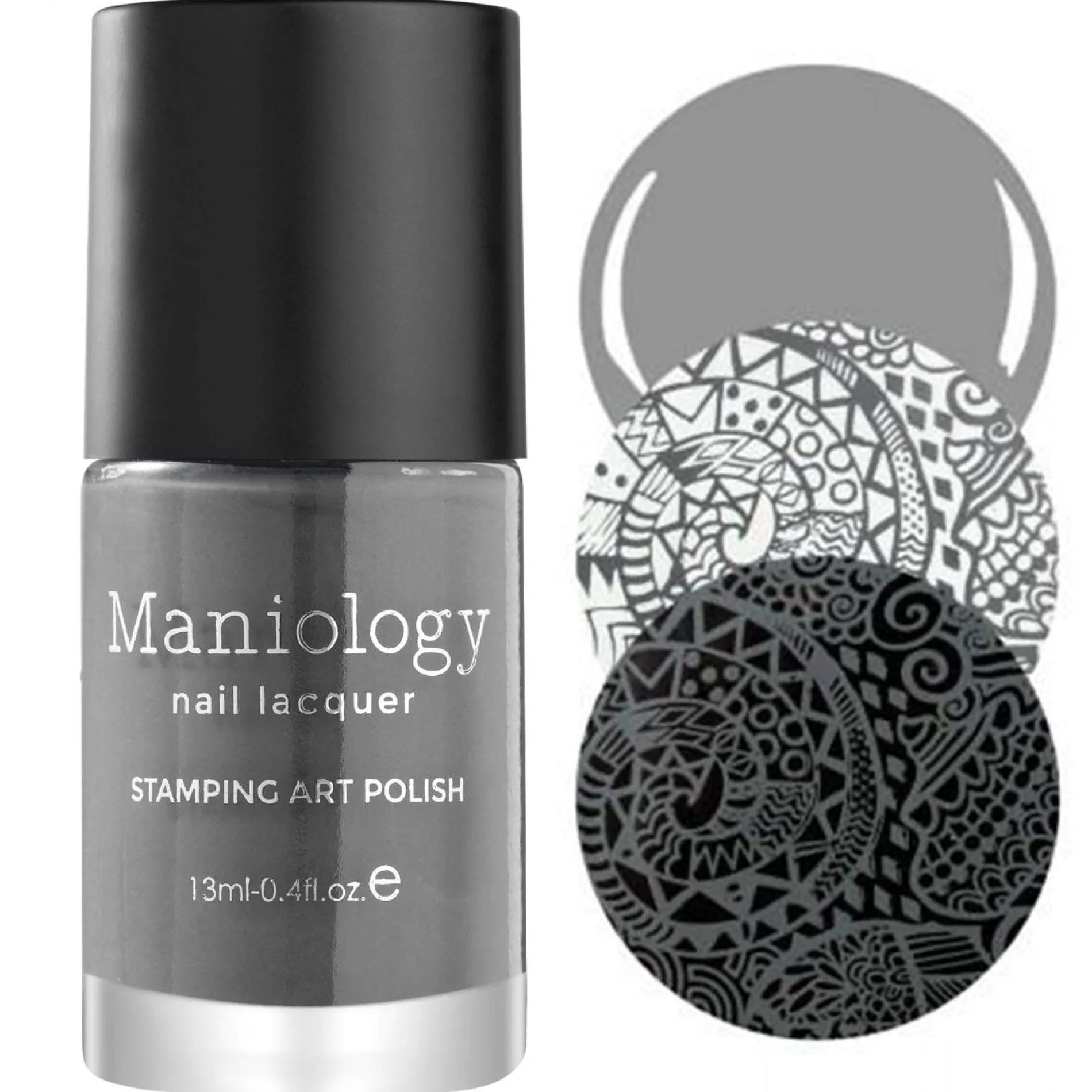 Storm Cloud (B185) - Dark Gray Stamping Polish