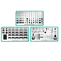 Stunning Minimalist Series - Set of 3 Stamping Plates