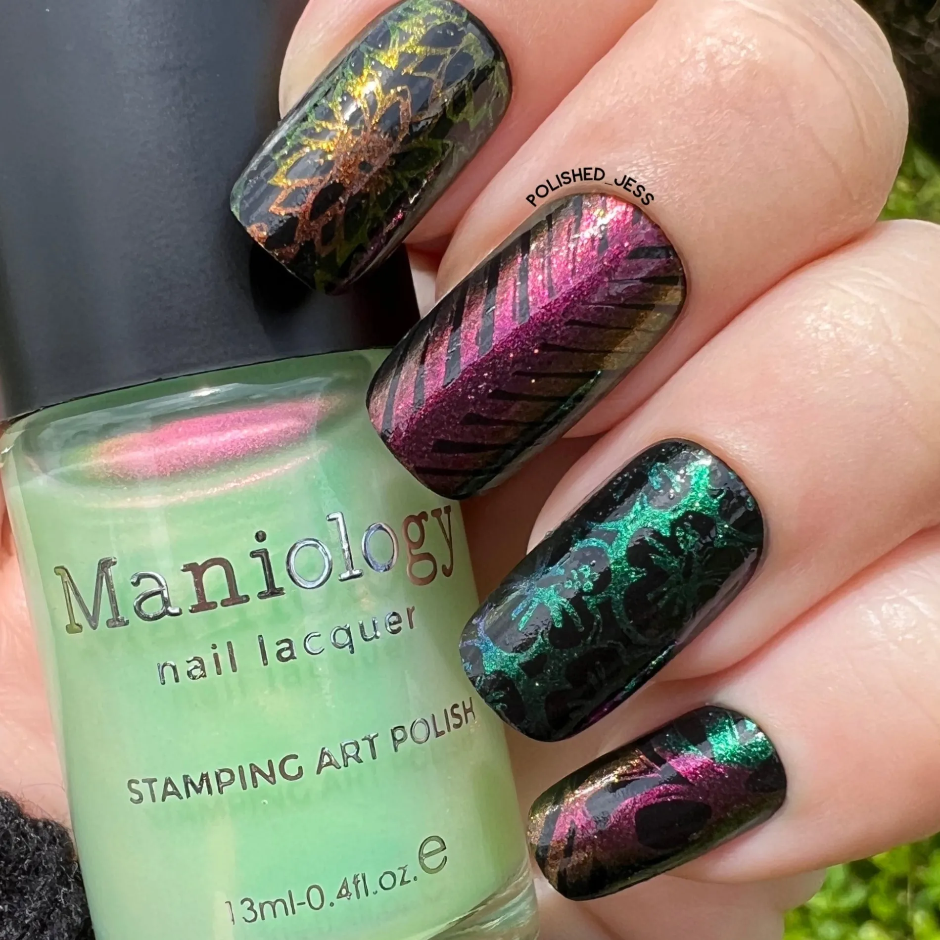 Sunrays: 3-Piece Aurora Duochrome Stamping Polish Set