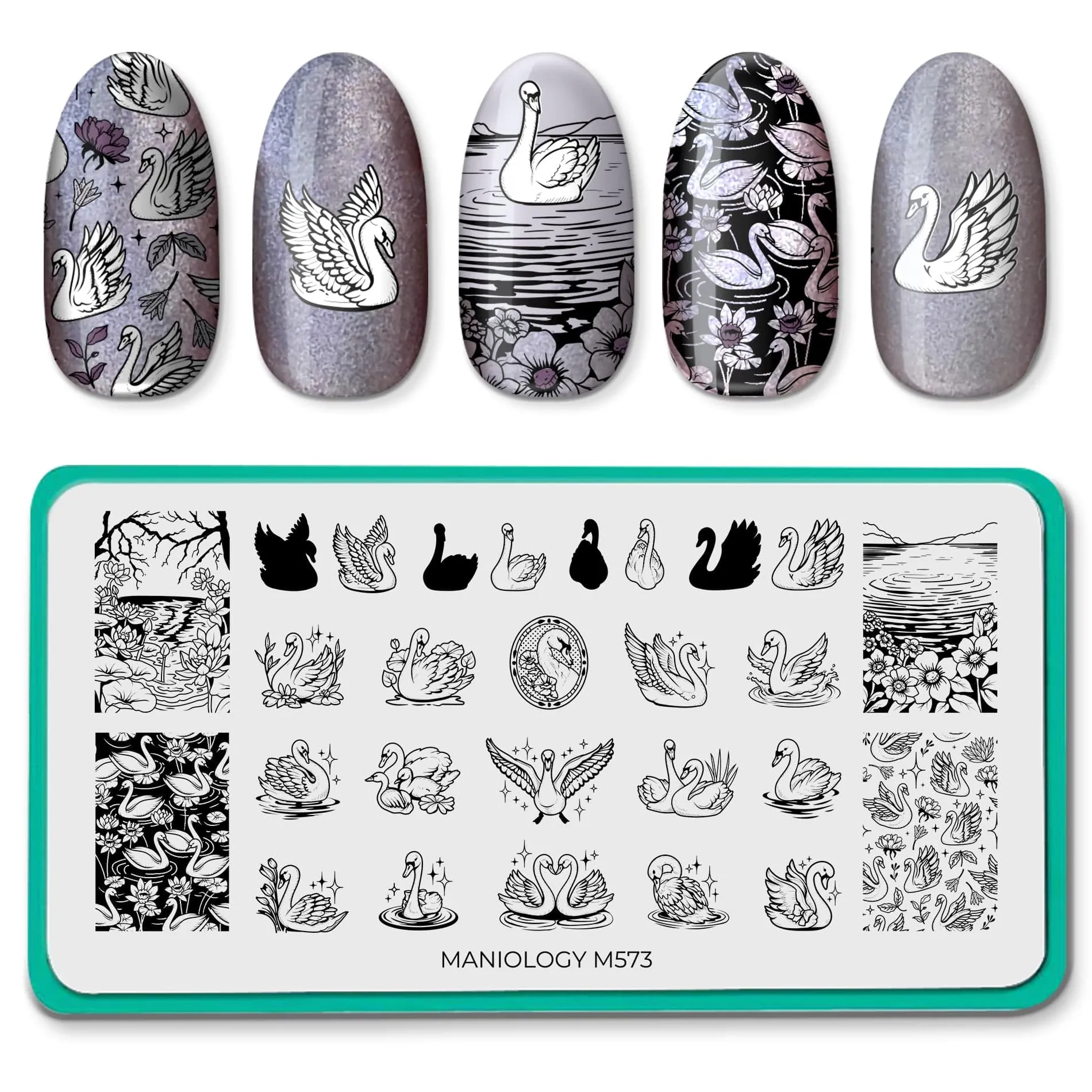 Swan Lake (M573) - Nail Stamping Plate