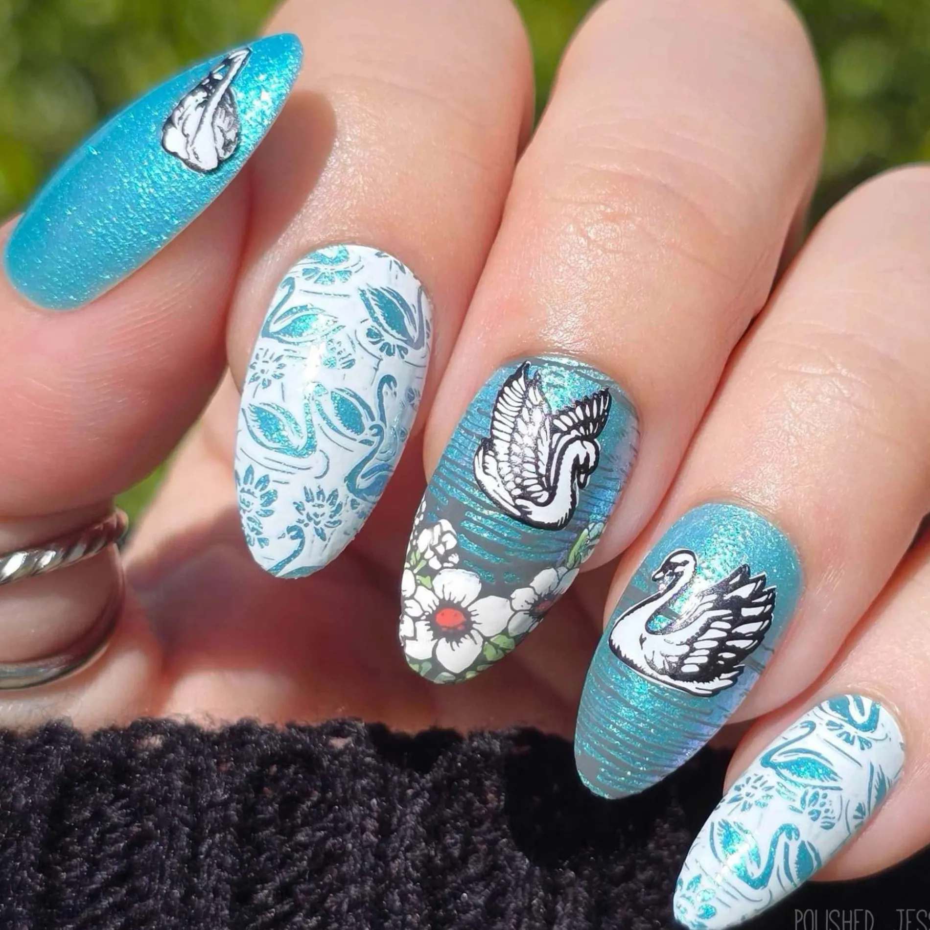 Swan Lake (M573) - Nail Stamping Plate