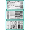 Sweater Weather: Set of 3 Nail Stamping Plates