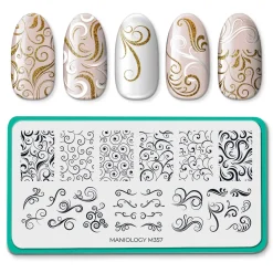 Swirls (M357) - Nail Stamping Plate