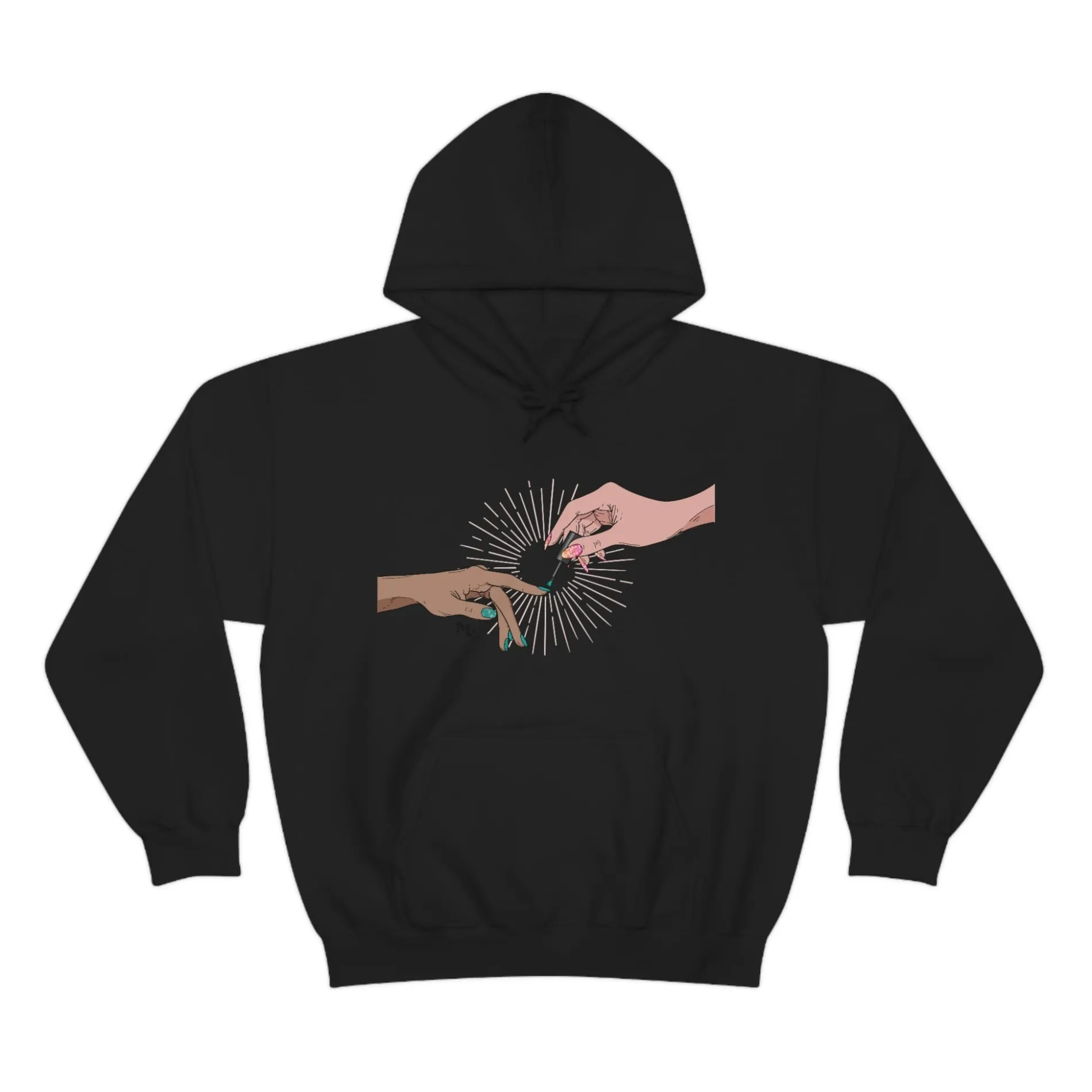 The Creation of Manicure - Heavy Blend Hoodie Sweatshirt
