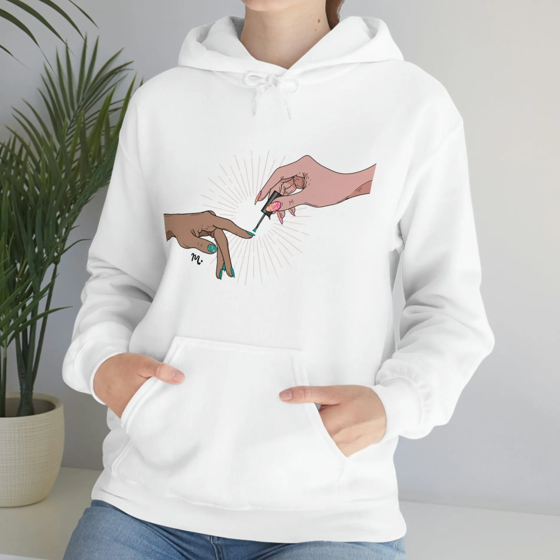 The Creation of Manicure - Heavy Blend Hoodie Sweatshirt