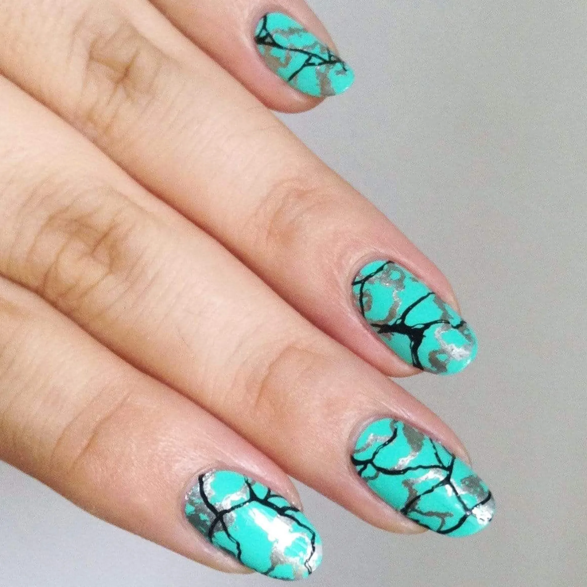 Turquoise (B324) - Green Stamping Polish