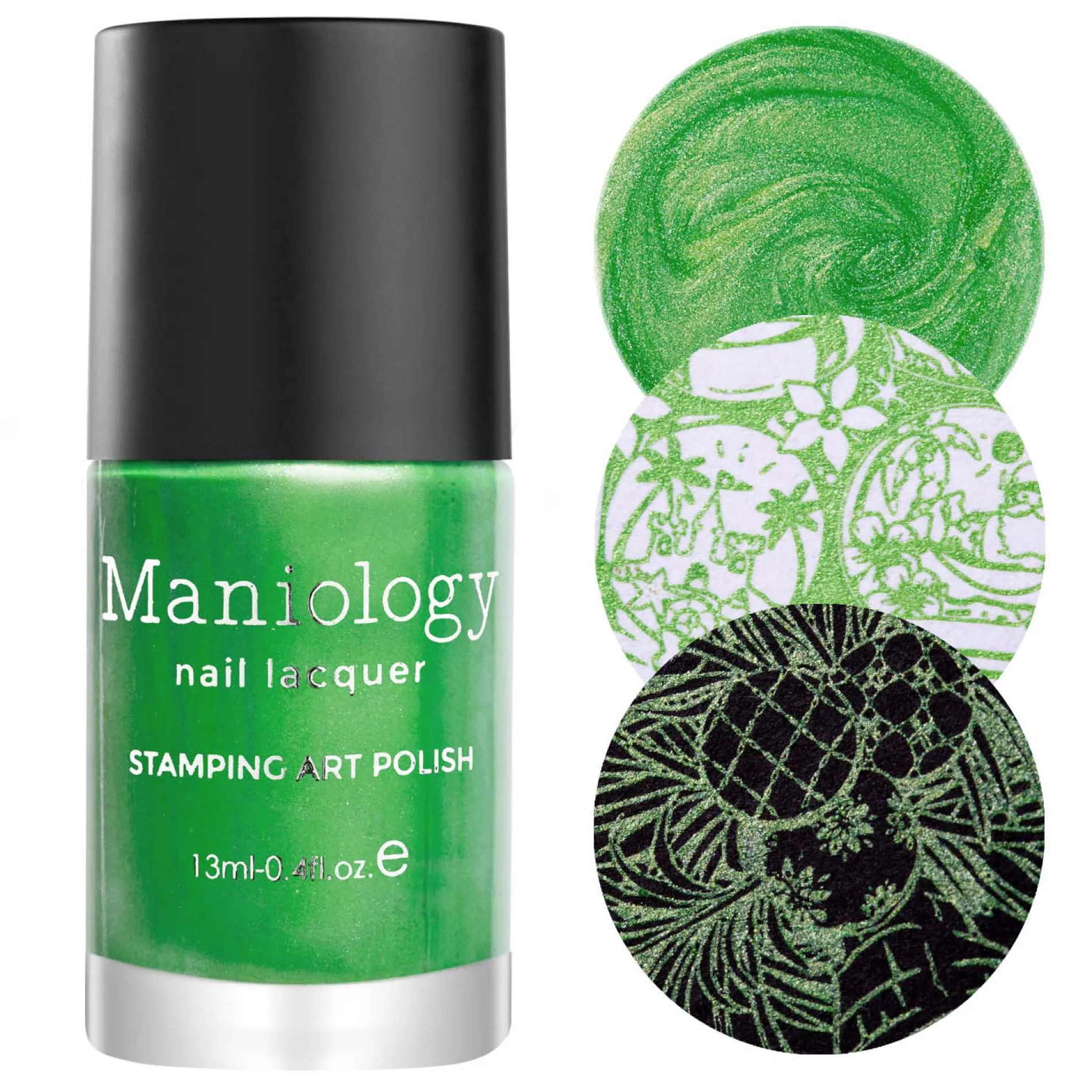 Tutu Mele ( B412 ) - Metallic Green Stamping Polish