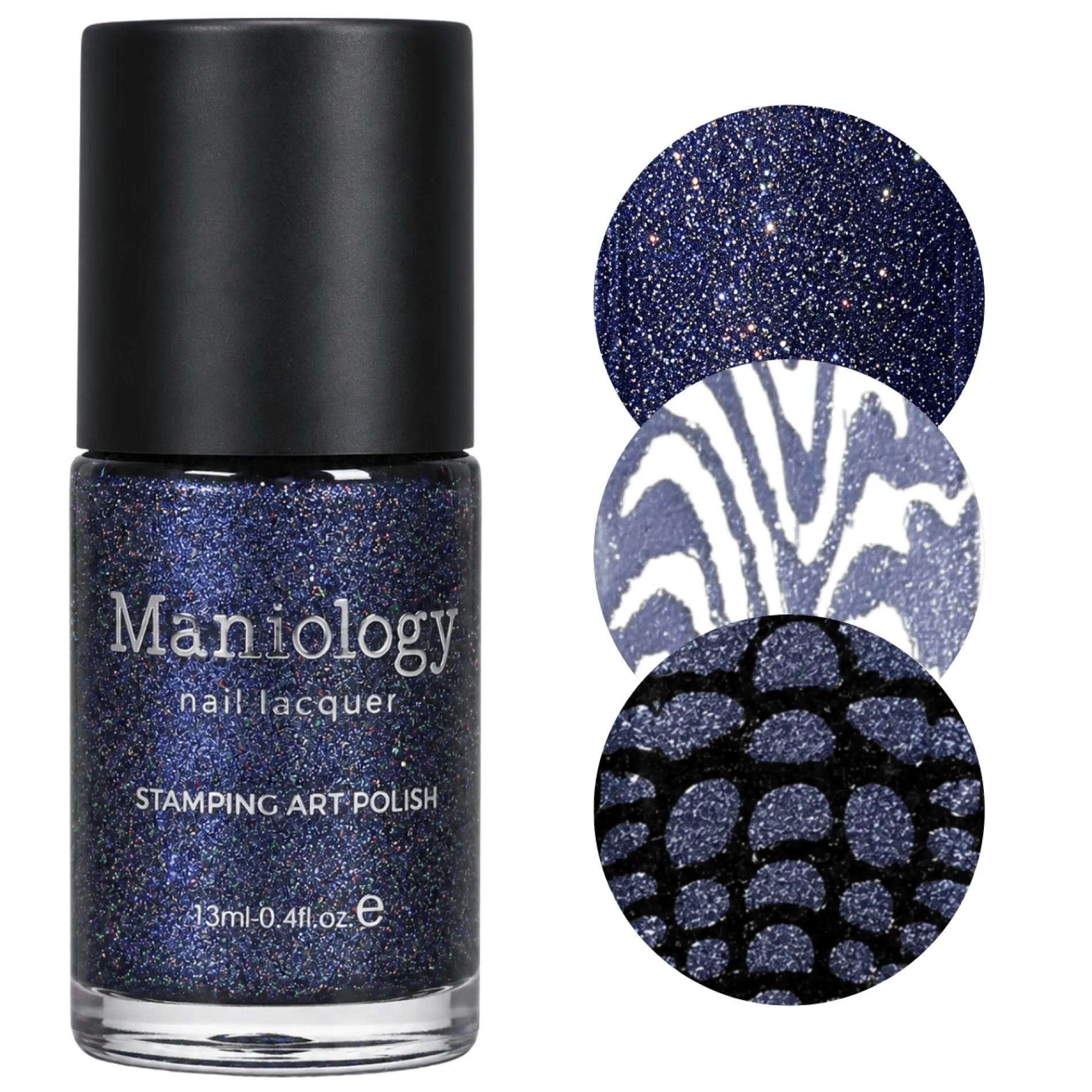 Vitamin Sea: Shipfaced (B594) Navy Blue Magnetic Shimmer Stamping Polish