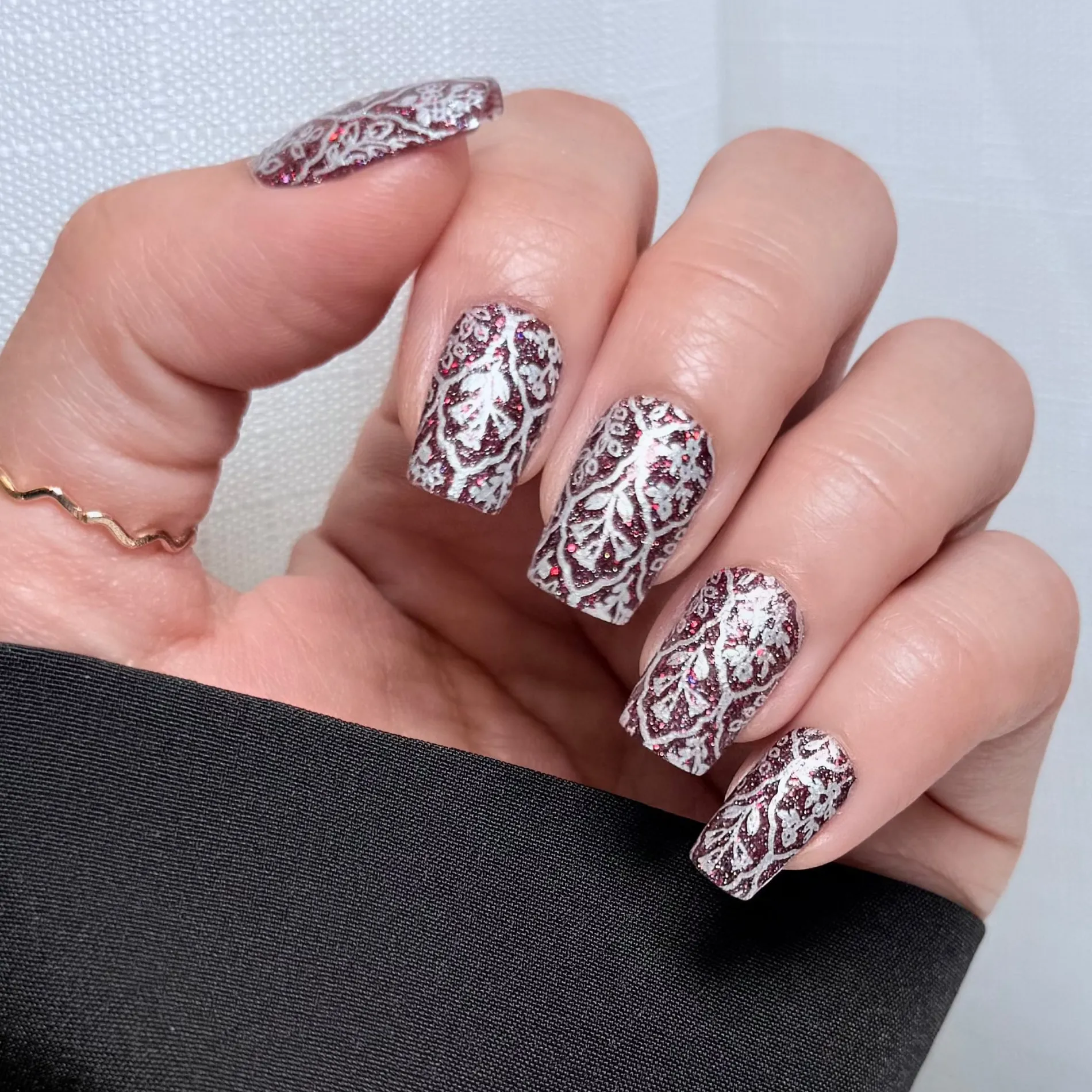 Wall Flowers (M580) - Nail Stamping Plate