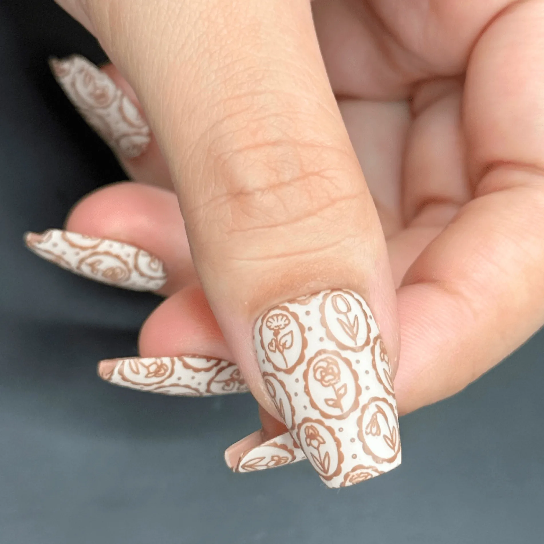 Wall Flowers (M580) - Nail Stamping Plate