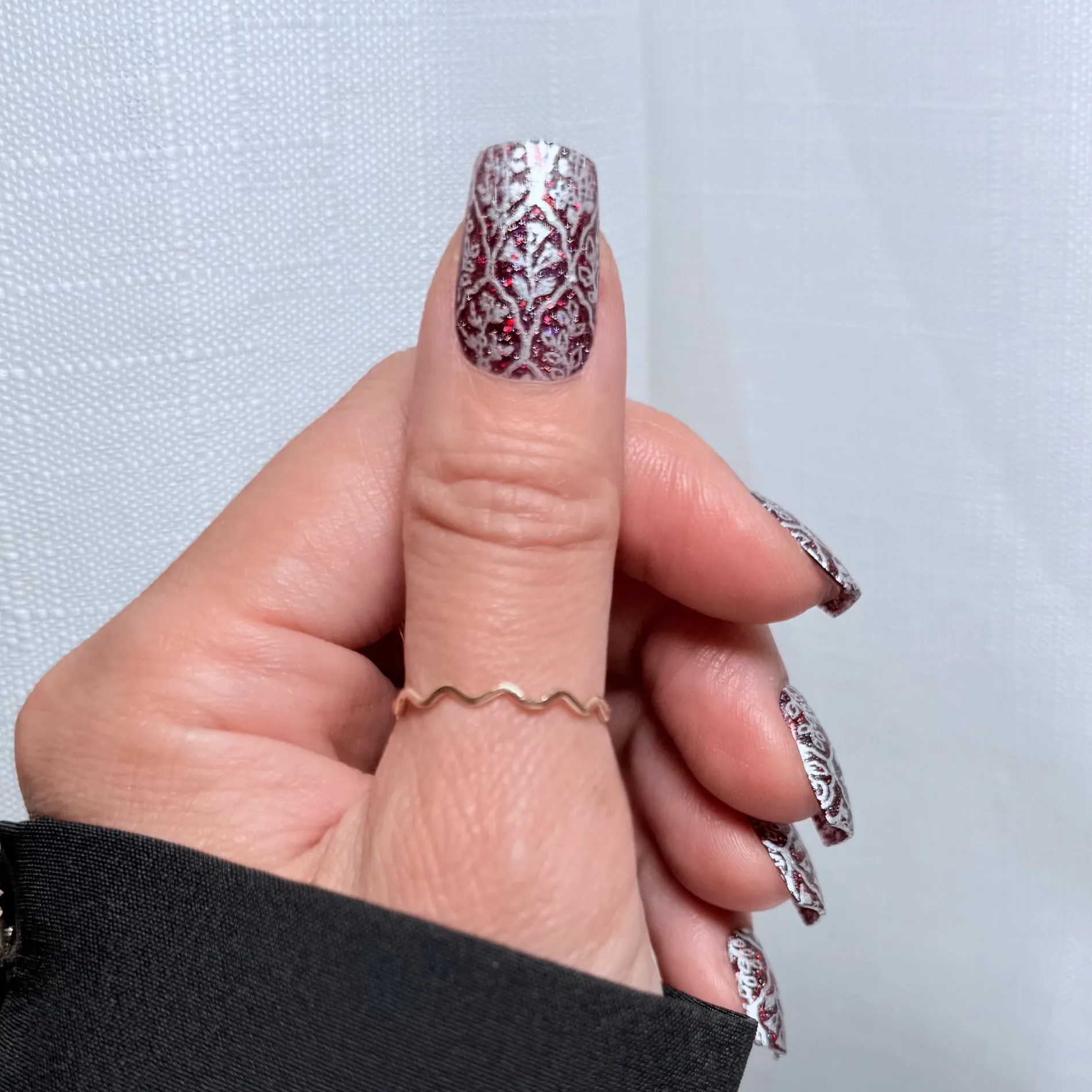 Wall Flowers (M580) - Nail Stamping Plate
