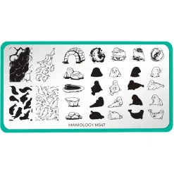 Water Pups (M547) - Nail Stamping Plate
