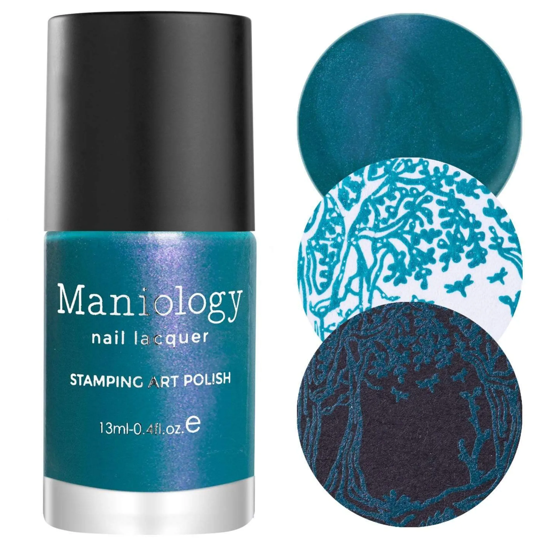 Whimsy (B414) - Pearl Teal Stamping Polish