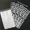 White Self-Adhesive Nail Polish Swatch Dots - Set of 120