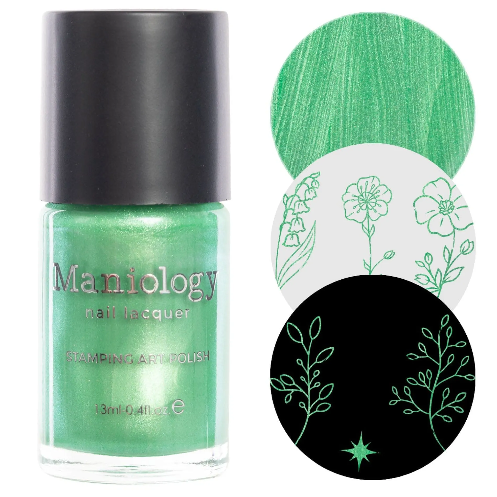 Willow (B501) - Duochrome Green Stamping Polish