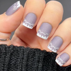 Winter French (M447) - Nail Stamping Plate