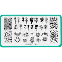 Wish you Roses (M592) - Nail Stamping Plate