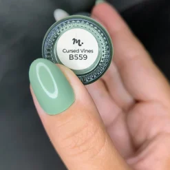 Withered Beauty: Cursed Vines (B559) - Green Pearl Cream Stamping Polish