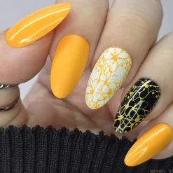 Withered Beauty: Twisted Patch (B560) - Orange Pearl Cream Stamping Polish
