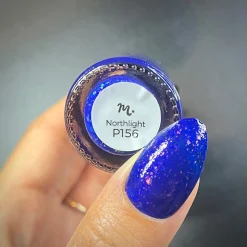 Woodland Walk: Northlight (P156) - Royal Blue Jelly Flakies Nail Polish