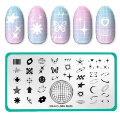 Y2k Icon (M635) - Nail Stamping Plate